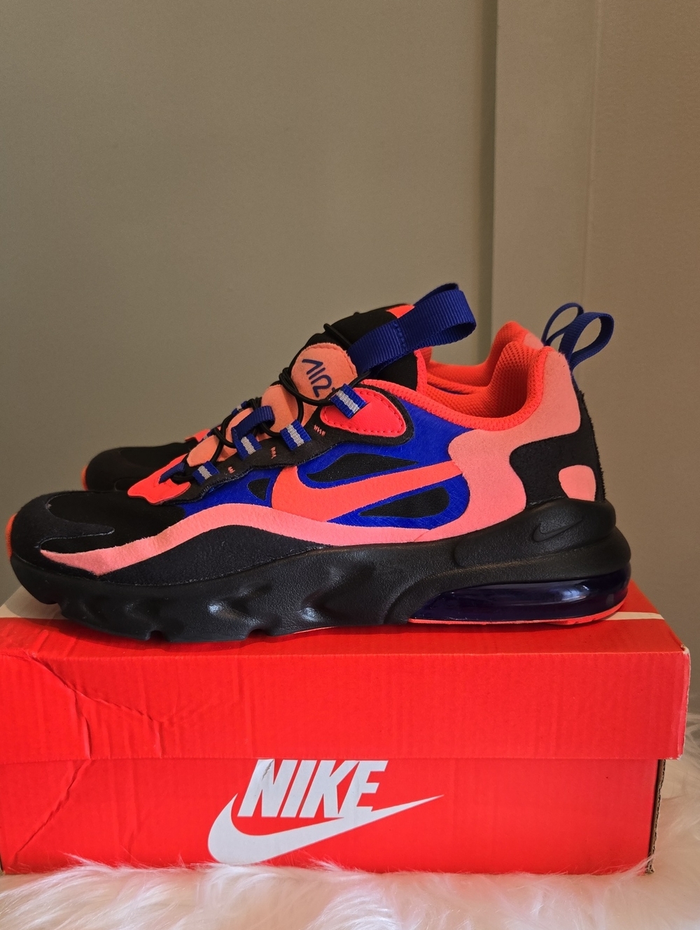 Nike Kids' Air Max Style Sneakers - Black, Pink & Blue
